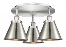 Innovations Lighting 916-3C-SN-M13-SN - Appalachian - 3 Light - 20 inch - Satin Nickel - Flush Mount