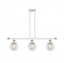 Innovations Lighting 916-3I-WPC-G202-6-LED - Beacon - 3 Light - 36 inch - White Polished Chrome - Stem Hung - Island Light