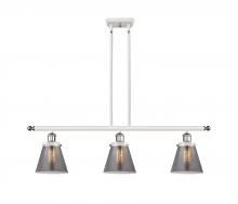 Innovations Lighting 916-3I-WPC-G63-LED - Cone - 3 Light - 36 inch - White Polished Chrome - Stem Hung - Island Light