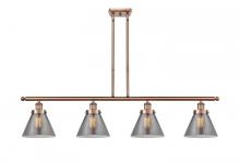 Innovations Lighting 916-4I-AC-G43-LED - Cone - 4 Light - 48 inch - Antique Copper - Stem Hung - Island Light