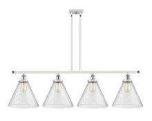 Innovations Lighting 916-4I-WPC-G44-L - Cone - 4 Light - 48 inch - White Polished Chrome - Stem Hung - Island Light