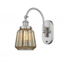 Innovations Lighting 918-1W-SN-G146-LED - Chatham - 1 Light - 7 inch - Brushed Satin Nickel - Sconce