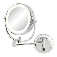 Aptations 945-2-45HW - Neomodern Magnified Makeup Mirror With Switchable Light Color in Chrome