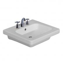 Barclay 4-1068WH - Resort 500 Wall-Hung Basin, White-8'' Widespread