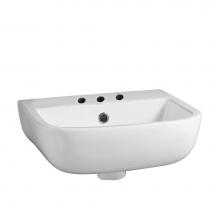 Barclay 4-218WH - Series 600 SMALL  Wall-Hung Basin 15-3/4'',8 WS, White