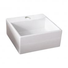 Barclay 4-382WH - Mini Nova Wall-Hung Basin  1-Hole, White