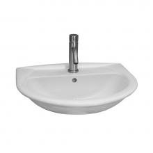 Barclay 4-811WH - Karla 450 Wall-Hung Basin 1 Hole, White