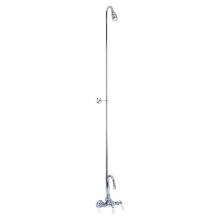 Barclay 4013-PL-CP - Diverter Faucet, Gooseneck  Spout, Riser, for CI, Chrome