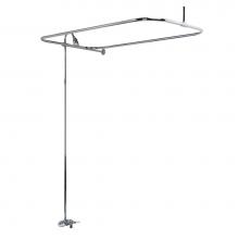 Barclay 4192-48-CP - Converto Shower w/48'' Rect Rod , Fct, Riser, Polished Chrome