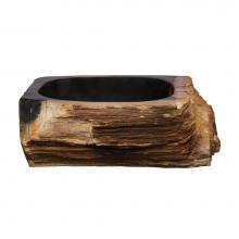 Barclay 5-206YE - Tiama Petrified Wood Above Counter Basin, Yellow