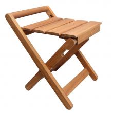 Barclay 6134 - 14'' Teak Folding Shower Stool