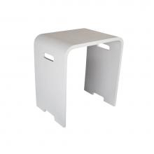 Barclay 6243-MT - BARstone Shower Stool, White Matte