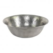 Barclay 6841-PE - Goshen Above Counter Basin,  Hammered Pewter