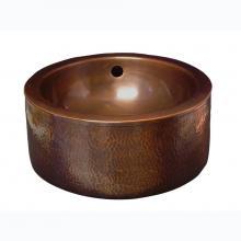 Barclay 6851-AC - Colbran Above Counter Basin Double Walled, Antique Copper