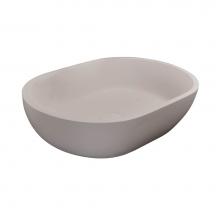 Barclay 7-562WH - Divina Oval BARstone Above Counter Basin, White Matte