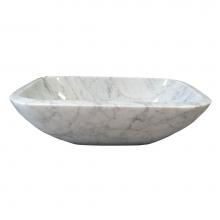 Barclay 7-741MPCA - Gessi Marble Above Counter Basin, Carrara Marble