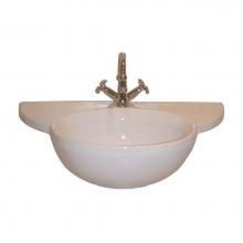 Barclay B/3-611WH - Des 810 Basin Only 32'' with 1 faucet hole, WHITE