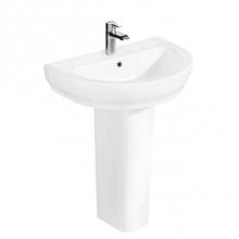 Barclay 3-2044WH - Harmony 650 Pedestal LavatoryWhite-4'' Centerset