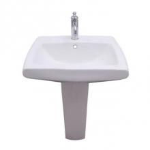 Barclay 3-456WH - Ambrose Pedestal for 6'' Center Set, Overflow, White