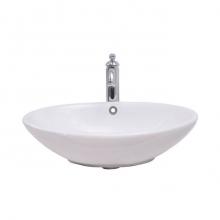 Barclay 4-1122WH - Declan 20''  Wall Hung Basin with Overflow, White