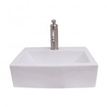 Barclay 4-1136WH - Sophie 17'' Rect Wall Hung Basin, White