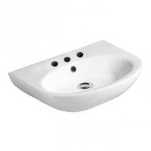 Barclay 4-324WH - Infinity 500 Wall-Hung Basin 4'' cc, White