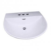 Barclay 4-344WH - Reserva 450 Wall-Hung Basin 4'' Center Set, White