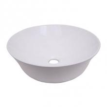 Barclay 4-433WH - Shasta 16'' Round Above Counter Basin, White