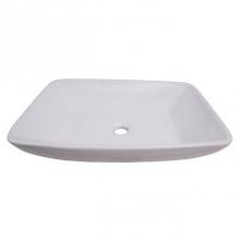 Barclay 4-439WH - Carlos 23'' Rectangular Above Counter Basin, White