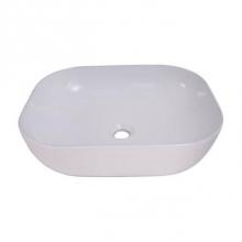 Barclay 4-450WH - Kendra 19-1/2''  Rect Above Counter Basin, White