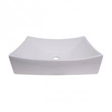 Barclay 4-490WH - Styx 510 Rectangular Above Counter Basin, White