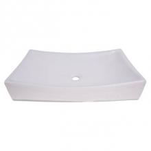 Barclay 4-491WH - Styx 640 Rectangular Above Counter Basin, White