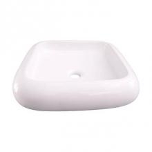 Barclay 4-564WH - Harbour Square Above Counter Basin, White