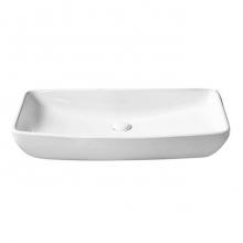 Barclay 4-8060WH - Pericon Above Counter Basin 27-3/4'', Rect, No Fct Hole, WH