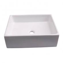 Barclay 4-8076WH - Redkey Above Counter Basin 18-1/2'', Rect, No Fct Hole, WH