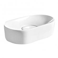 Barclay 4-8086WH - Honora Above Counter Basin 19'' Oval,No Faucet Holes WH