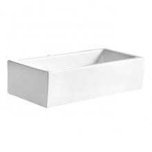 Barclay 4-8130WH - Randolph Above Counter Basin 19-1/2'' Rect, No Fct Holes, WH