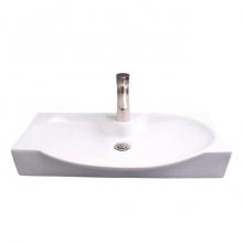 Barclay 4-9120WH - Wallace Wall Hung 27'' Rect, Oval Basin,1 Faucet Hole,WH