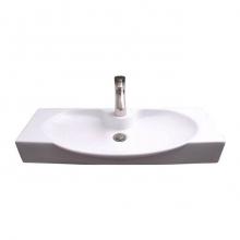 Barclay 4-9121WH - Walton Wall Hung 31-1/2'' Rect, Oval Basin,1 Faucet Hole,WH