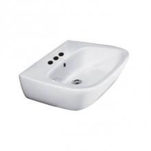 Barclay 4-924WH - Elena 500 Wall-Hung Basin 4'' Centerset, White