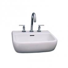 Barclay 4-954WH - Metro 600 Wall-Hung Basin 4'' Center Set, White