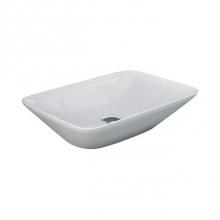 Barclay 5-505WH - Variant 21-5/8''x14'' Rect. Counter Top Basin in White