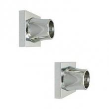 Barclay 352-CP - Decorative Square Flange 1'', Pair, Polished Chrome