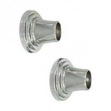 Barclay 356-CP - Decorative Stepped Flange 1'', Pair, Polished Chrome