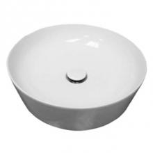 Barclay 4-1092WH - Feeling Slim 16-1/2'' Round Above Counter Basin, White