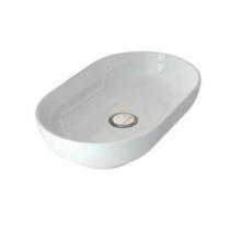 Barclay 4-1093MLG - Feeling Slim 21-3/4''Oval Basin Above Counter,Matt Light Green