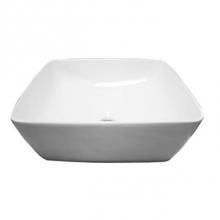 Barclay 4-110WH - Archer 16'' Square Basin, White