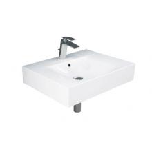 Barclay 4-1604WH - Des 610 Wall-Hung Basin 4'' Centerset, White