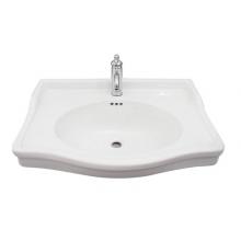 Barclay 4-19121WH - Ensal Wall-Hung with 1 Fauce Hole, Overflow, White