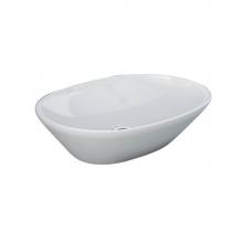 Barclay 5-502WH - Variant 19-3/4'' x 14'' Oval Counter Top Basin in White